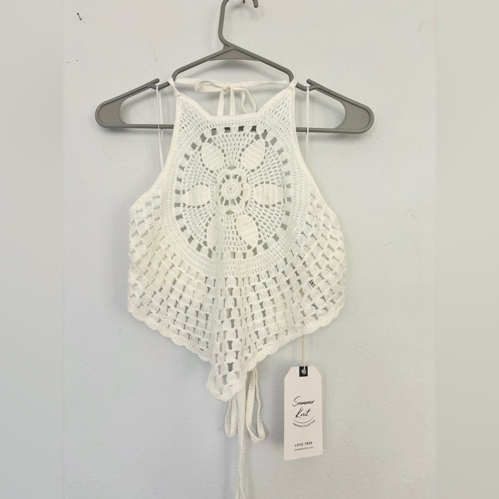 Love tree NWT crochet tie top Sz Large